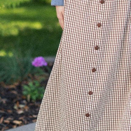 McKenna Gingham Maxi Skirt