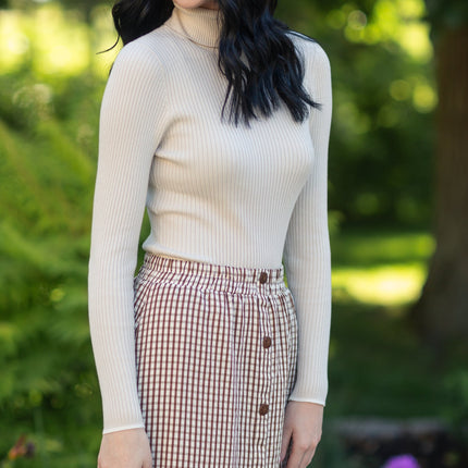 McKenna Gingham Maxi Skirt