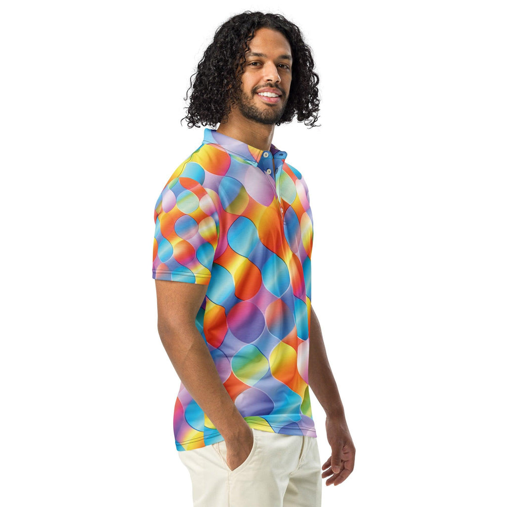 Vibrant Abstract Polo for Raves & Festivals