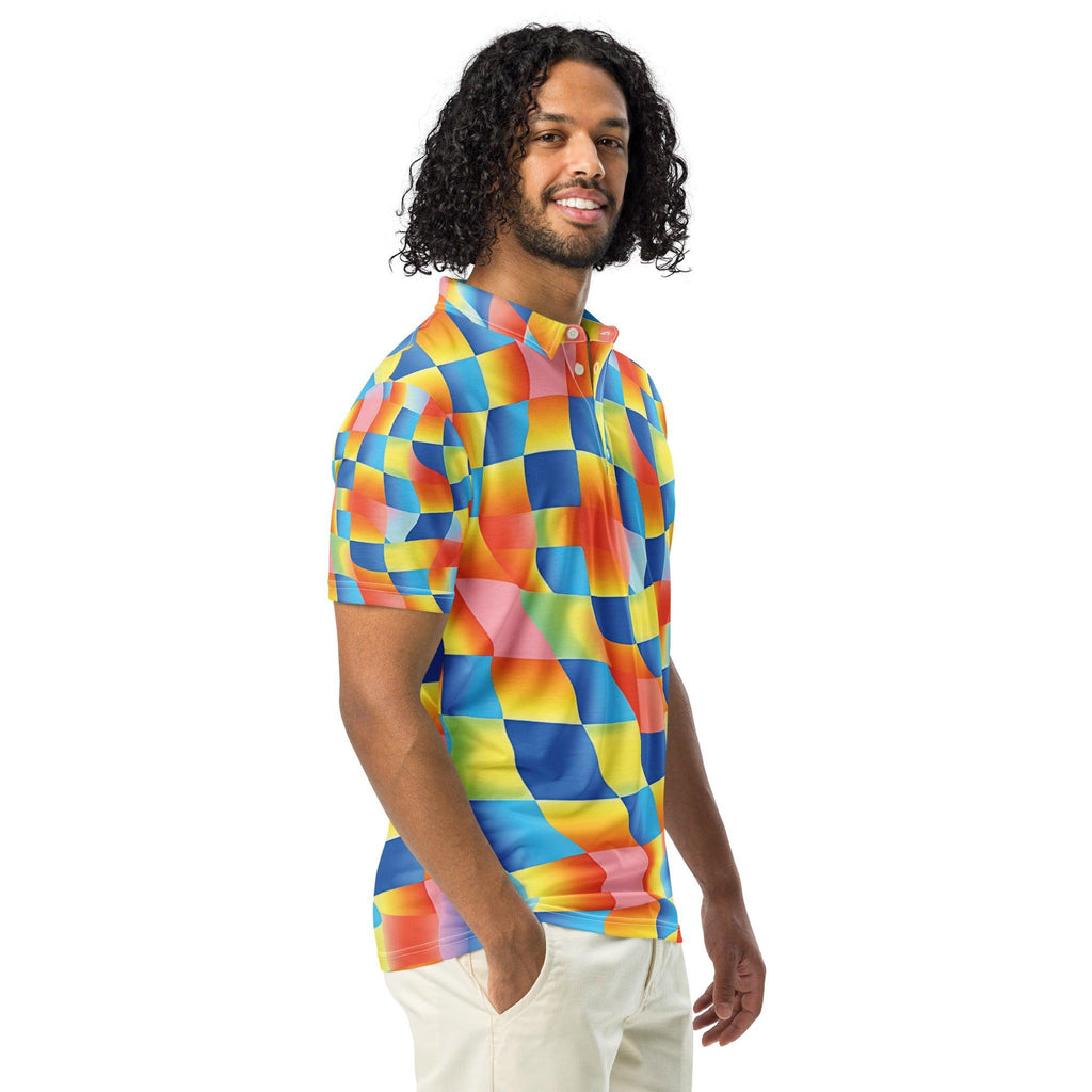 Abstract Rave Polo for EDM Lovers