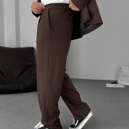 Modern Essential Men's Pleated Trousers – Tailored Comfort for Everyday Refinement
