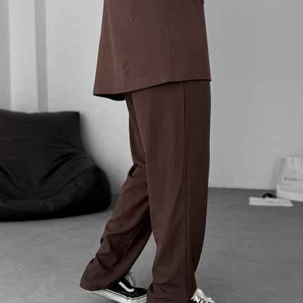 Modern Essential Men's Pleated Trousers – Tailored Comfort for Everyday Refinement