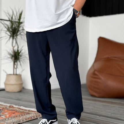 Modern Essential Men's Pleated Trousers – Tailored Comfort for Everyday Refinement