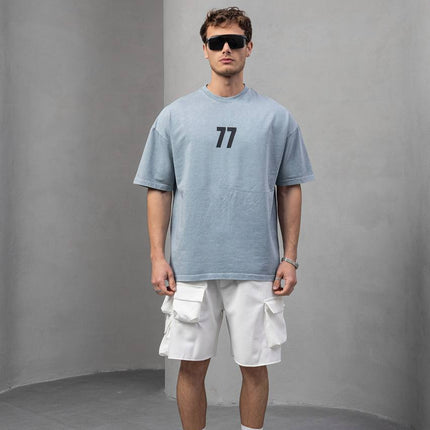 Men's Oversize '77' Graphic T-Shirt