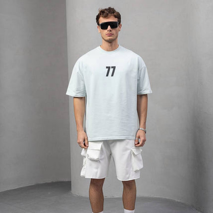 Men's Oversize '77' Graphic T-Shirt