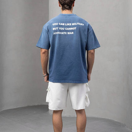 Men's Oversize 'ARMY' Graphic T-Shirt – Anti-War Statement Tee