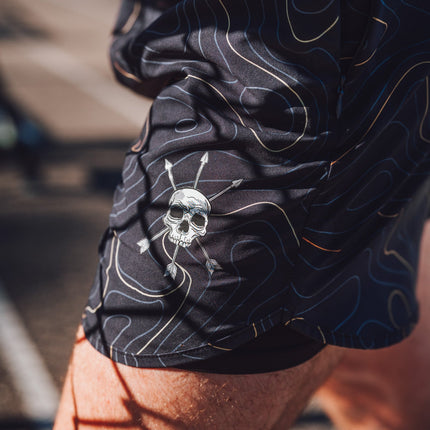 MEN'S | HYBRID SHORT : MIDNIGHT TOPO
