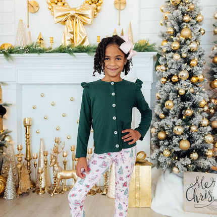 Spruce Ruffle Cardigan