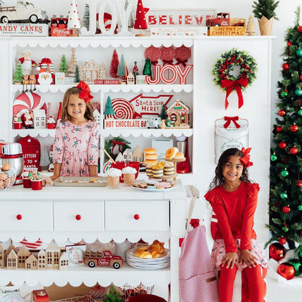 Candy Cane Cutie 3/4 Sleeve Pocket Twirl Dress