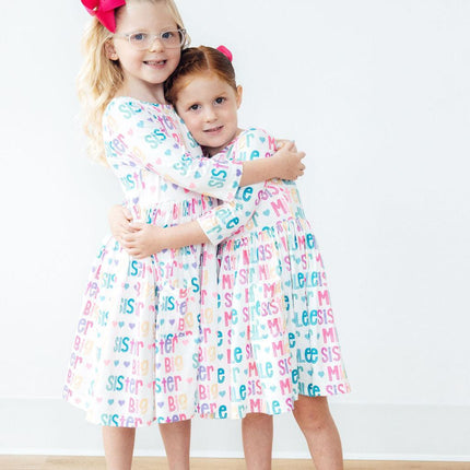 Middle Sister 3/4 Sleeve Pocket Twirl Dress
