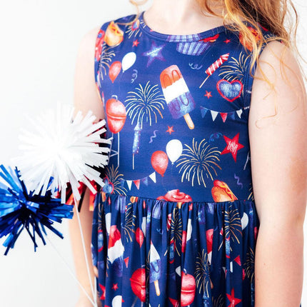 SALE You Look Like the 4th of July Tank Twirl Dress