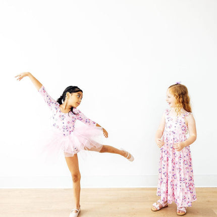 Retro Daydream 3/4 Sleeve Tutu Leotard
