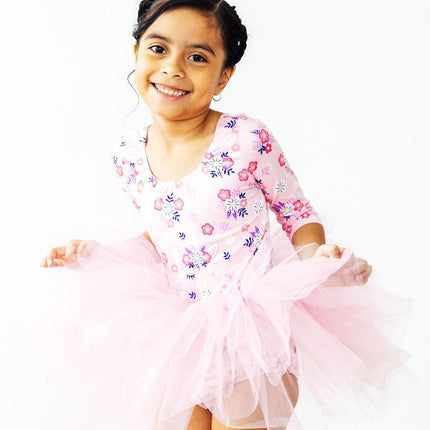 Retro Daydream 3/4 Sleeve Tutu Leotard