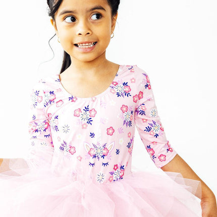 Retro Daydream 3/4 Sleeve Tutu Leotard