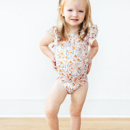 Unicorn Soiree S/S Flutter Sleeve Leotard