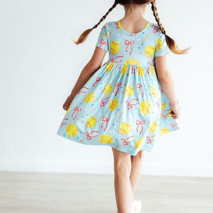 Softball Sweetie S/S Pocket Twirl Dress