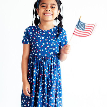 Star Bright S/S Pocket Twirl Dress