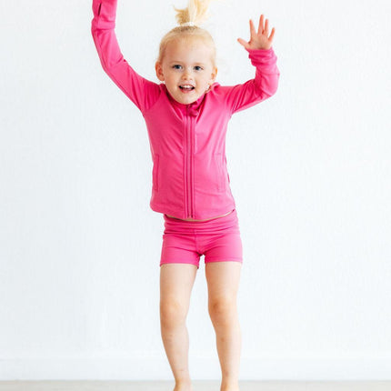 Fuchsia Flash Active Shorty Shorts