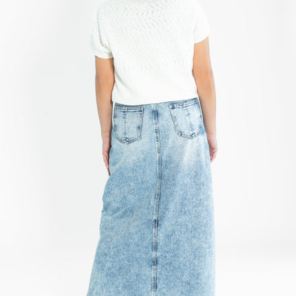 Mina Denim Maxi Skirt