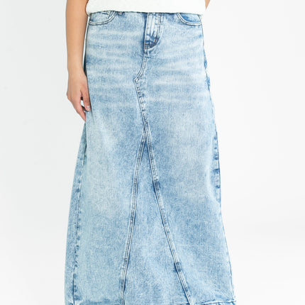 Mina Denim Maxi Skirt