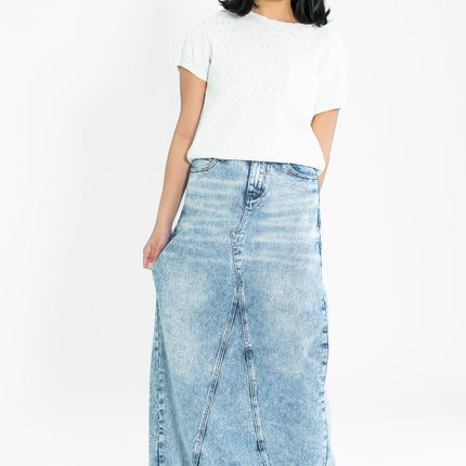 Mina Denim Maxi Skirt