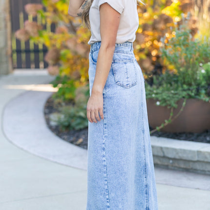 Mina Denim Maxi Skirt