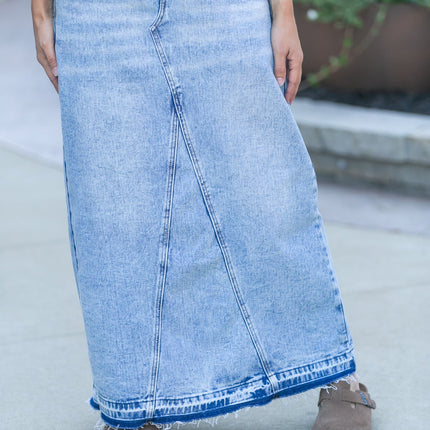 Mina Denim Maxi Skirt