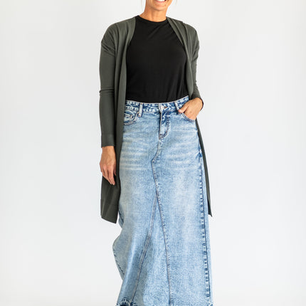 Mina Denim Maxi Skirt