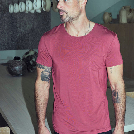 Men's Modal Pocket Sailor Crew Neck Tee