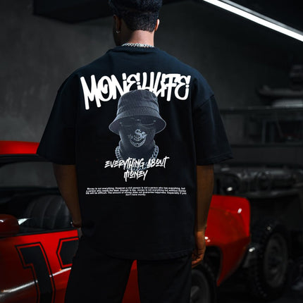 Everything About Money Urban Graphic Tee – Bold Typography Streetwear for the Hustle