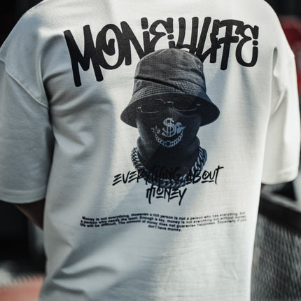 Everything About Money Urban Graphic Tee – Bold Typography Streetwear for the Hustle
