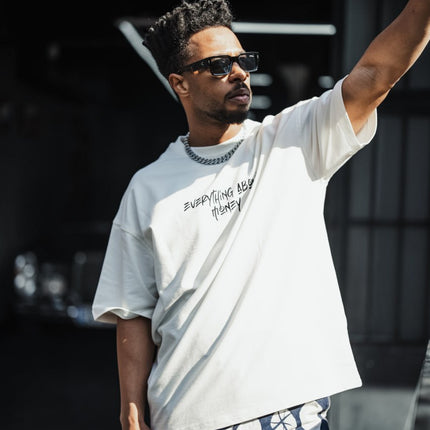 Everything About Money Urban Graphic Tee – Bold Typography Streetwear for the Hustle