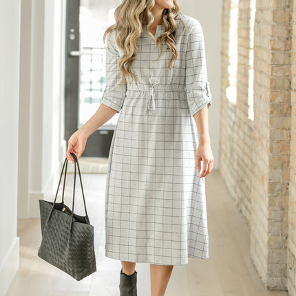 Monica Tie Waist Midi Dress - FINAL SALE