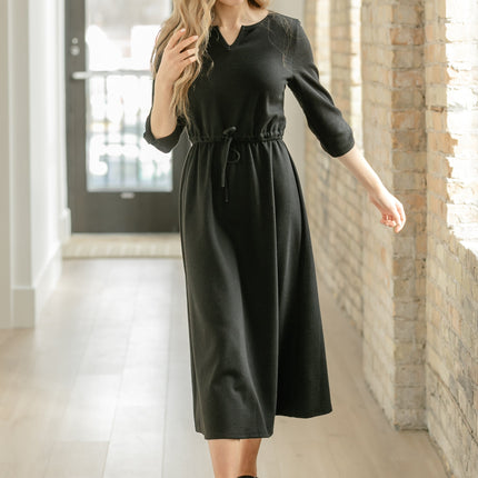 Monica Tie Waist Midi Dress - FINAL SALE