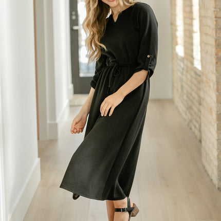 Monica Tie Waist Midi Dress - FINAL SALE