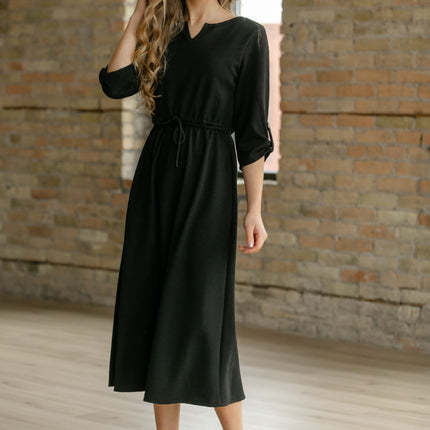 Monica Tie Waist Midi Dress - FINAL SALE