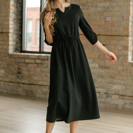 Monica Tie Waist Midi Dress - FINAL SALE