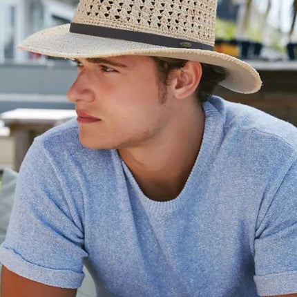 Scala Puerto- Straw Fedora Hat (Closeout)