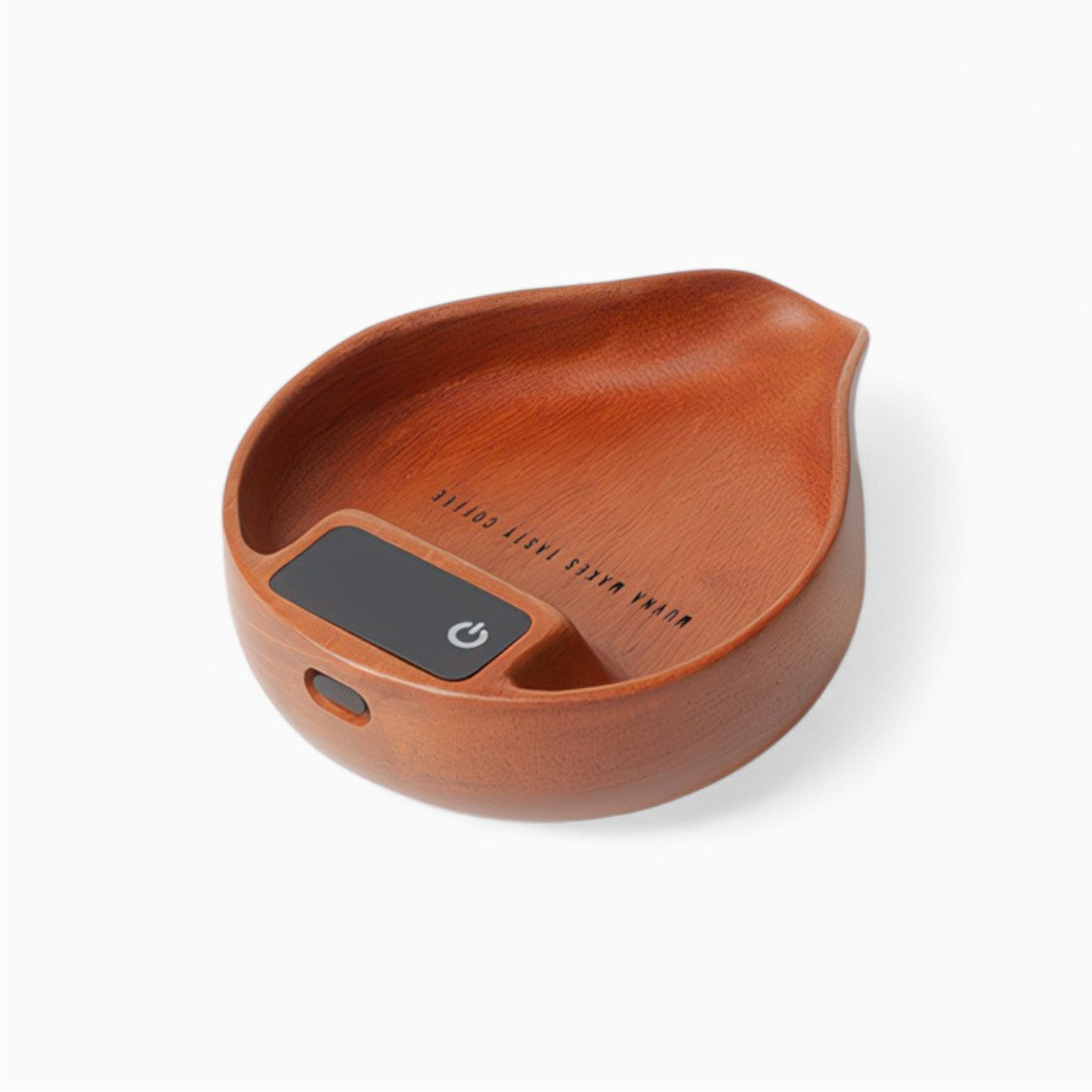Electronic Walnut Coffee Scale With Leaf Shade