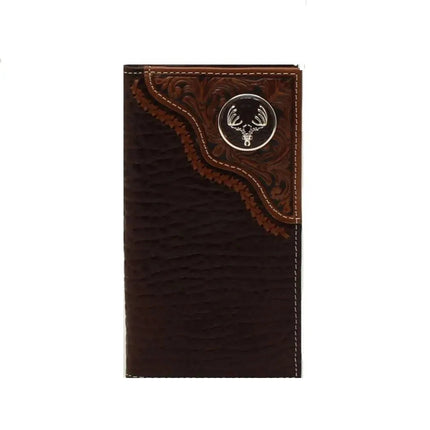 Nocona Rodeo Deer Skull-Mens Lacing wallet