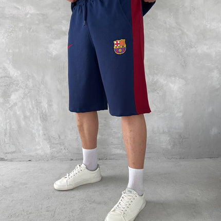 Blaugrana Spirit Men's Polo & Shorts Set – Modern Football Style