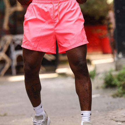 HydroFlex Neon Pink Men's Shorts – Quick-Dry, Lightweight, Standout Activewear