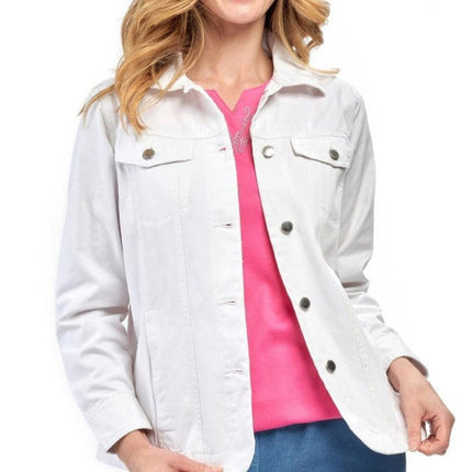 Women's Button Front Brushed Twill Jacket