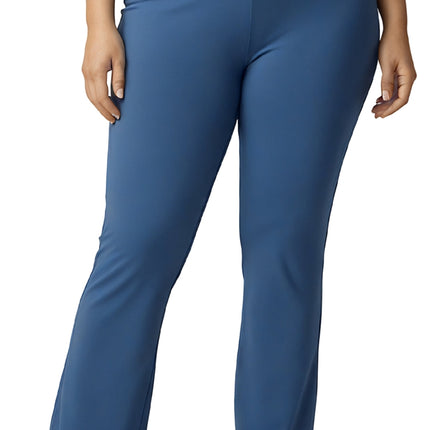 Women's Pull-on Cotton Stretch Bootcut Flare Leggings with a Crossover waistband