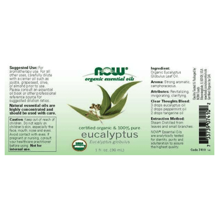 Eucalyptus Essential Oil, Organic