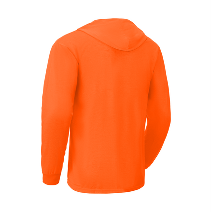 Ideal Club High Visibility Non Reflector Cotton Orange Long Sleeve Safety Hoodie