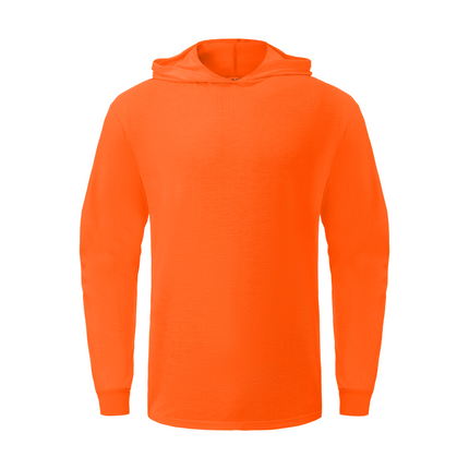 Ideal Club High Visibility Non Reflector Cotton Orange Long Sleeve Safety Hoodie