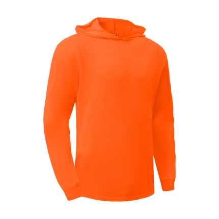 Ideal Club High Visibility Non Reflector Cotton Orange Long Sleeve Safety Hoodie