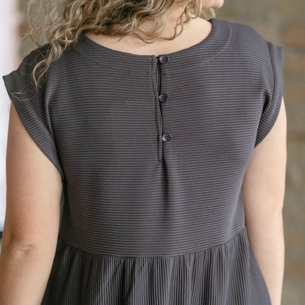 Olivia A-line Solid Midi Dress - FINAL SALE