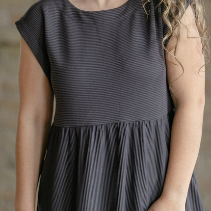 Olivia A-line Solid Midi Dress - FINAL SALE